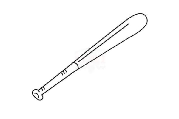 Baseball Bat Drawing Easy
