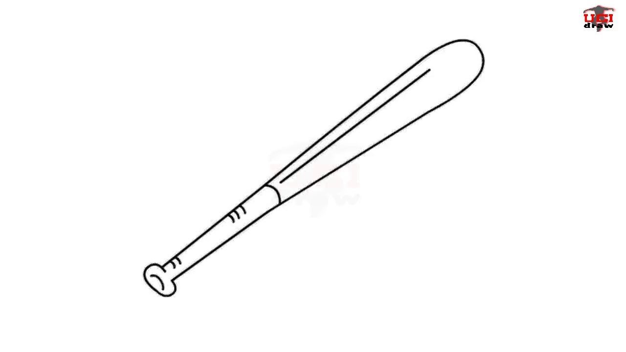 Baseball Bat Drawing Easy