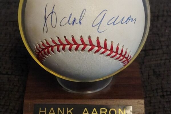 Hank Aaron Signed Baseball