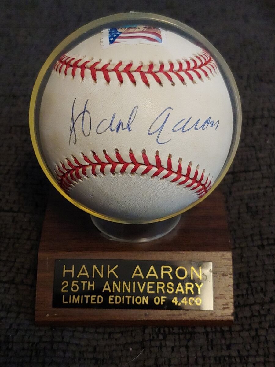 Hank Aaron Signed Baseball