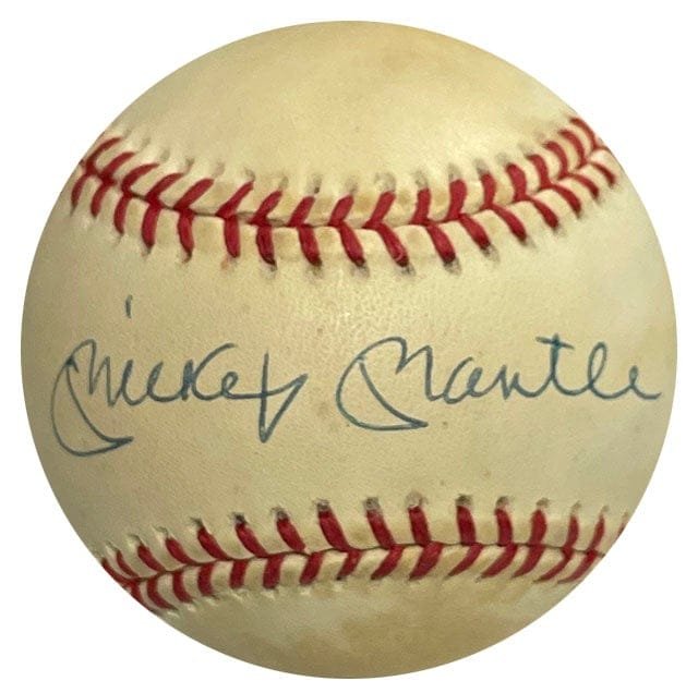Mickey Mantle Autographed Baseball