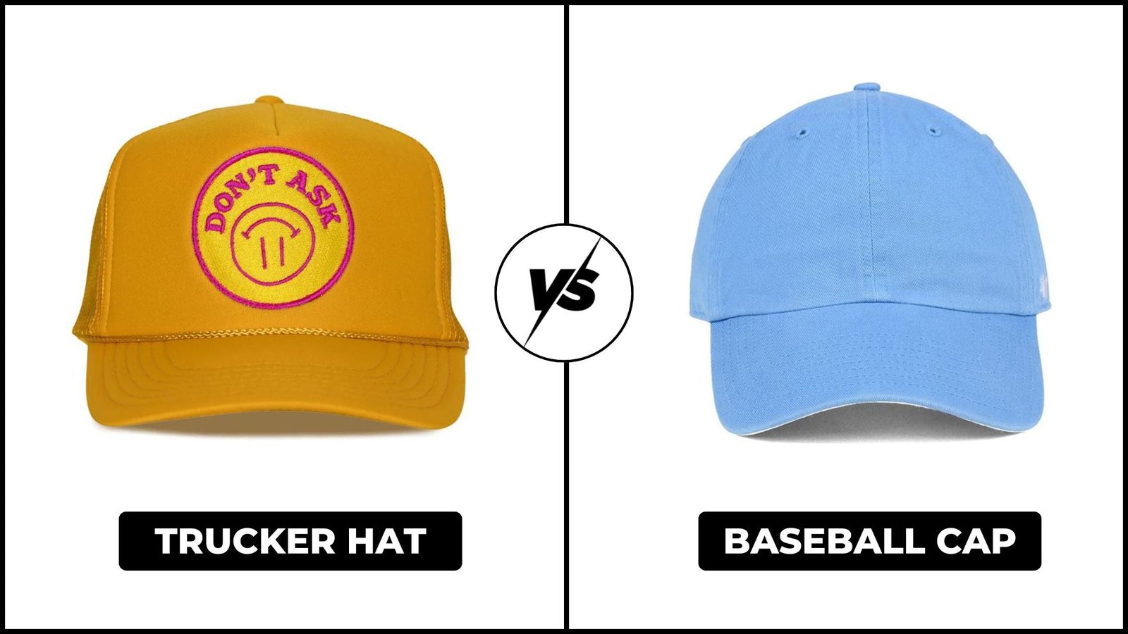 Trucker Hat Vs Baseball Cap