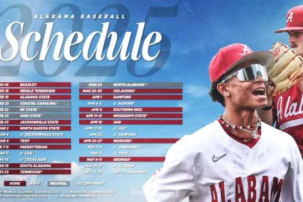 Alabama Baseball Schedule 2025