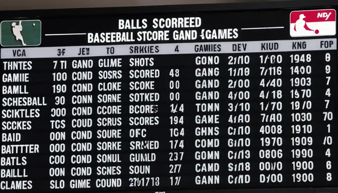 how is baseball scored