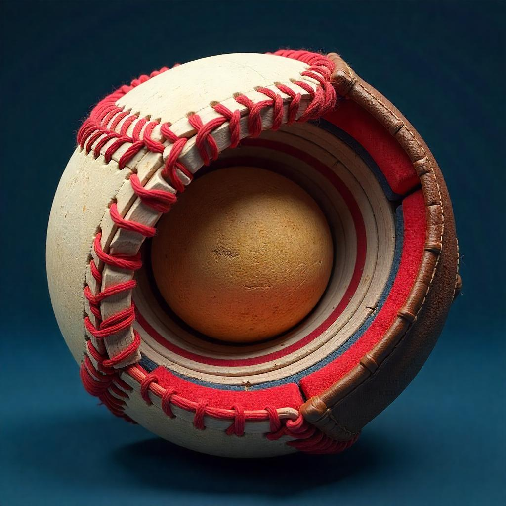 stitches in a baseball